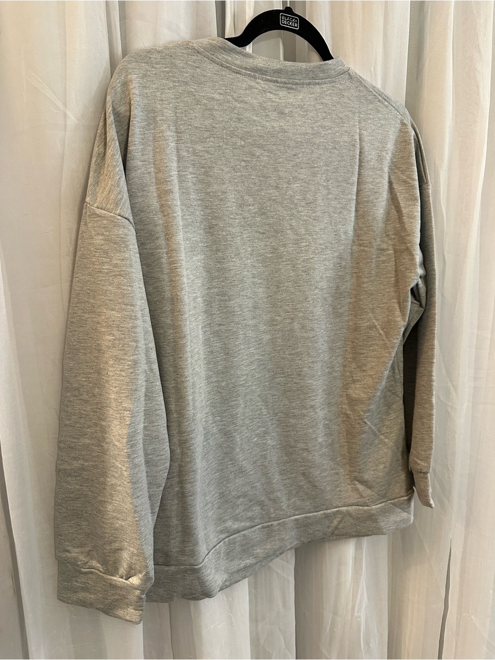 Gray Boot Scootin' Spooky Long Sleeve lightweight graphic sweatshirt - Picture 10 of 12